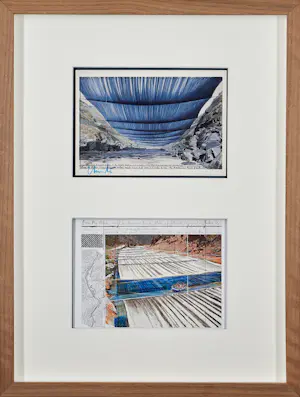 Christo - Over The River, Colorado, gesigneerde dubbele Art Card & Catalogue Raisonné kaufen? Bieten Sie von 390!