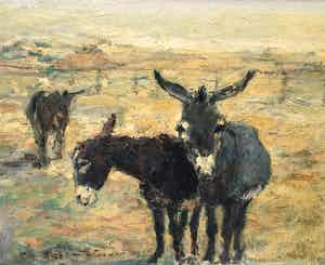 Jan Groenestein - C4574 - Ezeltjes verkocht voor € 350!