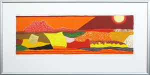 Ronald Boonacker - Zeefdruk, Curacao-Ingelijst (Groot) verkocht voor € 80!