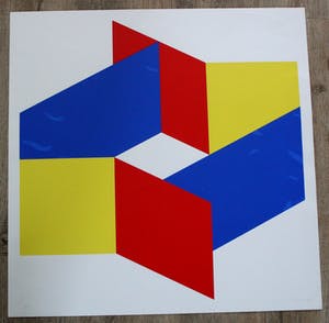 Bob Bonies - Abstractie compositie - Prent 190 - 1973 kopen? Bied vanaf 45!