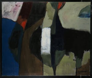 Jos Schimmer - Olieverf op doek, Z.T. (Abstracte compositie) (Groot) kopen? Bied vanaf 1!
