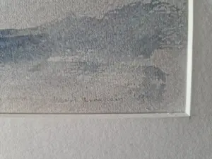 Mart Kempers - Galerie Petit - Aquarel - "roosjes" - gesigneerd - 1986 - in passe partout kopen? Bied vanaf 41!