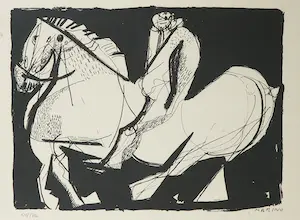 Marino Marini - Litho, Scenario - Uitgegeven door S.P.A.D.E.M. kopen? Bied vanaf 1!