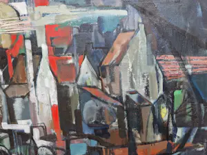 Hub Bemelmans - De abstracte stad kopen? Bied vanaf 195!