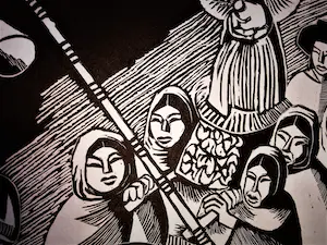 Clement Moreau - Clement Moreau, 21 Linolschnitte zu -Die Brücke im Dschungel- kopen? Bied vanaf 48!