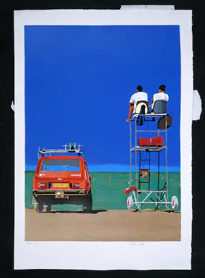 Marc Langer - Zeefdruk, Sauveteur kopen? Bied vanaf 60!