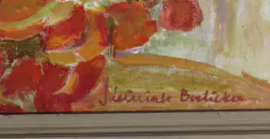 Jolanta Lésniak-Bielicka - Olieverf op doek, Bloemstilleven - Ingelijst kopen? Bied vanaf 80!