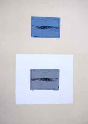 Willem van Malsen - Landschap - Lithografie verkocht voor € 40!