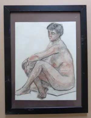 Jan Visser - LOT VAN 2 WERKEN / NAAKTE VROUWEN / ORIGINEEL WERK / 34x44cm kopen? Bied vanaf 25!