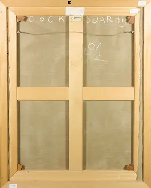 Cock Sjardijn - Olieverf op doek, Zonder titel - Ingelijst kopen? Bied vanaf 100!