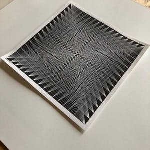 Lucile Roebuck Keeler - Op-Art - 1965 - " Radius - Diagonals" kopen? Bied vanaf 50!