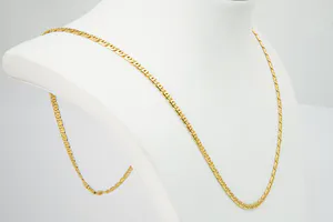 Elegant 18 krt geel-gouden zg Scroll collier / ketting - Lang formaat 60cm. kopen? Bied vanaf 520!