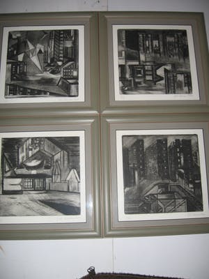 Piet Koenen - 4 litho's ingelijst ( 1/1, 1/1, 1/2, 3/3) kopen? Bied vanaf 35!