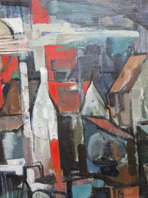 Hub Bemelmans - De abstracte stad kopen? Bied vanaf 195!