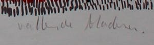 Geertjan van Oostende - Zeefdruk: vallende bladeren (Gelderse kustkalender 1973) kopen? Bied vanaf 25!