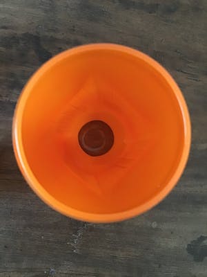 Niet of onleesbaar gesigneerd - 3 oranje vazen art deco kopen? Bied vanaf 1!