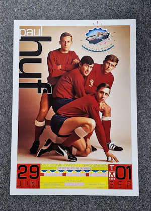 Swip Stolk - grote "AJAX" affiche voor 1996 paul HUF tentoonstelling Groninger Museum kopen? Bied vanaf 48!