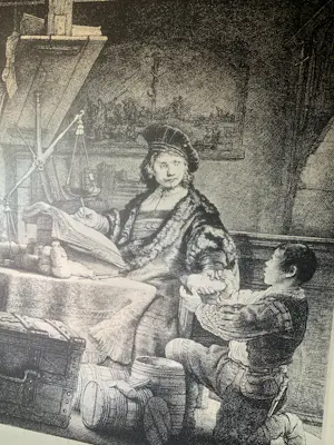 Rembrandt van Rijn - Rembrandt Van Rijn (1606-1669) - Jan Uytenbogaert, 'De goudweger'. 1639 kopen? Bied vanaf 75!