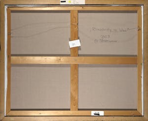 Buy Shunyam - Acryl op doek, Rhapsody in blue - Ingelijst (Groot)? Bid from 250!