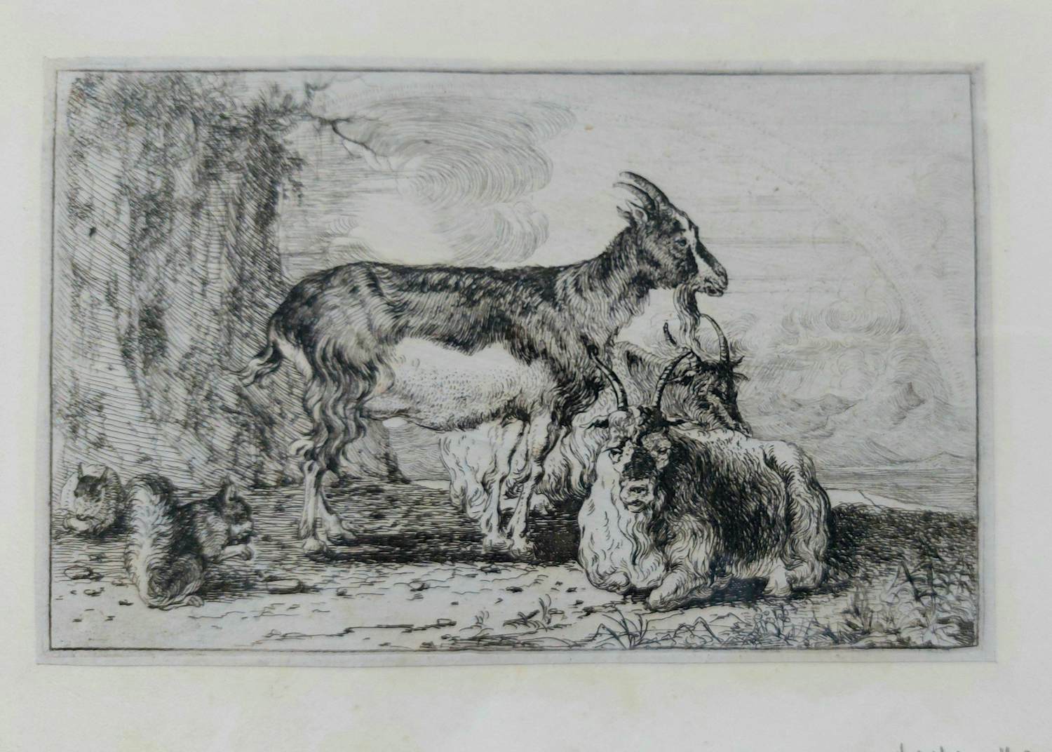 Jan van den Hecke - 17e eeuws landschap met schapen en eekhoorns kopen? Bied vanaf 100!