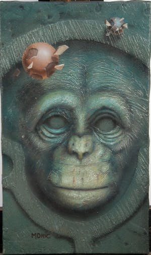 Daniel Monic - OLIE OP DOEK "AAP" kopen? Bied vanaf 175!