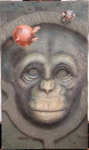 Daniel Monic - OLIE OP DOEK "AAP" verkocht voor € 175!