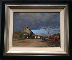 Frits Goosen - Wachten op de trein kopen? Bied vanaf 300!