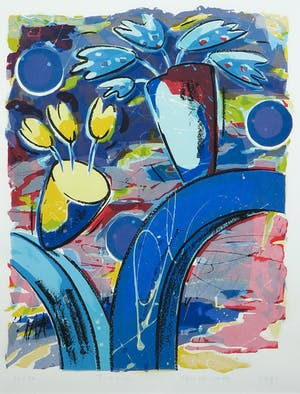 Susette van de Lande - Zeefdruk, Fiorini - Ingelijst (Groot) kopen? Bied vanaf 1!