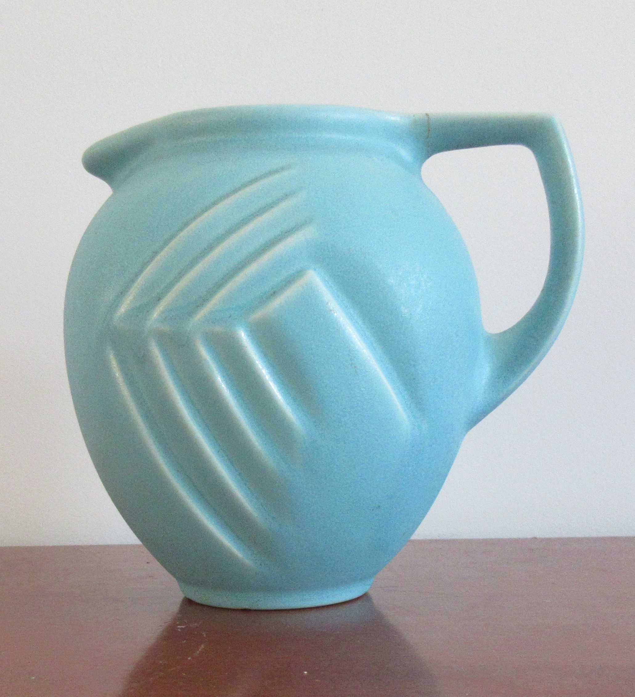 Royal Goedewaagen - Turqoise art deco kan verkocht voor € 18!