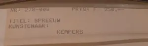 Mart Kempers - Spreeuw kopen? Bied vanaf 25!