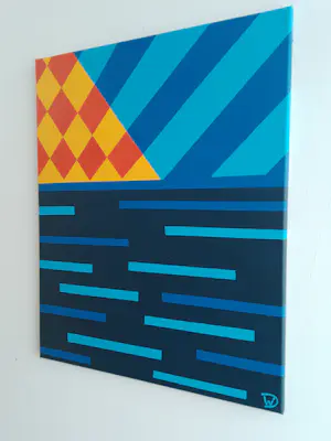 Wiesje van Dam - A maritime landscape kopen? Bied vanaf 40!