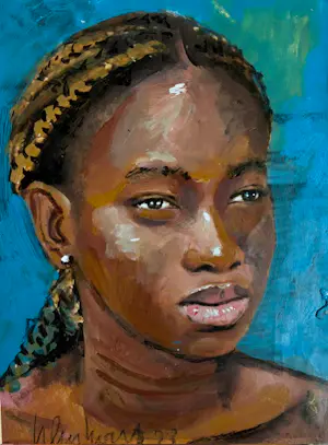 AcheterPeter Klashorst - African Beauty? Enchérissez de 150!