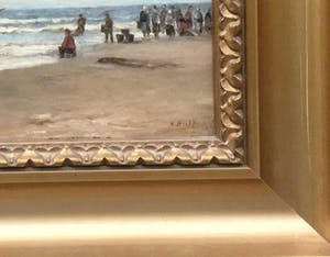 Hendrik Hulk - C2609-5 - Zeilboten aan het strand kopen? Bied vanaf 350!