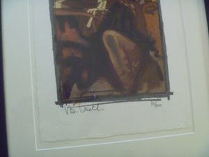 Nico Vrielink - Kleurenzeefdruk CONFRONTATIE met GAUGUIN I , II en III ingelijst kopen? Bied vanaf 189!