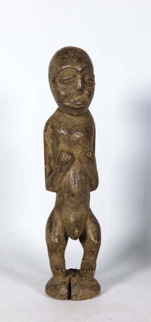 Pende - Hout, Voorouderbeeld staande figuur verkocht voor € 1!