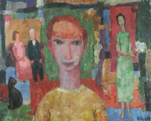 Harmen Klaas Post - Olieverf op paneel - Ingelijst kopen? Bied vanaf 100!