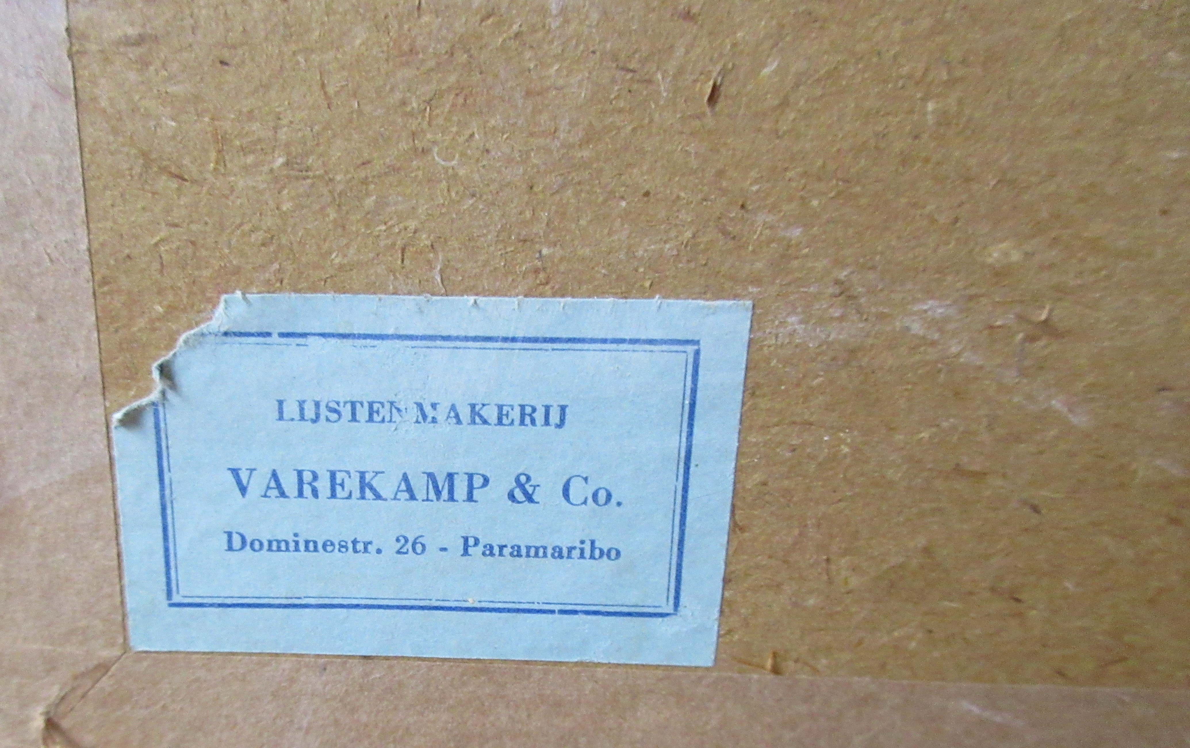 Niet of onleesbaar gesigneerd - Houtskool tekening Surinaams landschap of straatje - gesigneerd kopen? Bied vanaf 1!