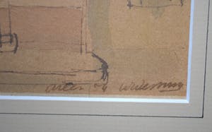 Niet of onleesbaar gesigneerd - Arles 1954 - pentekening met aquarel kopen? Bied vanaf 10!