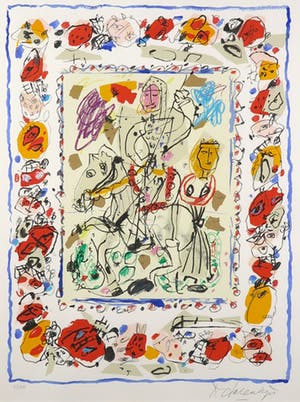 Kees Salentijn - Zeefdruk, Zonder titel - Ingelijst kopen? Bied vanaf 60!