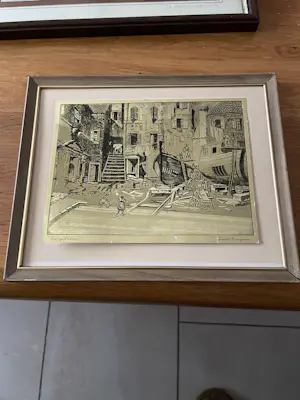 Lionel Barrymore - 3 vergulde etsen kopen? Bied vanaf 20!