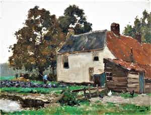 Arie Zwart - Boerderij in landschap verkocht voor € 295!