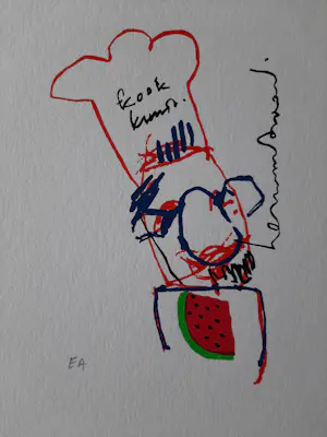 Herman Brood - Zeefdruk - Kookkunst kopen? Bied vanaf 60!