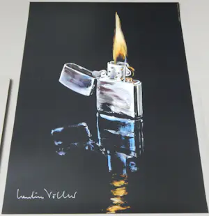 AcheterCornelius Völker - Feuerzeug, Offsetdruck, 2011, handsigniert? Enchérissez de 20!