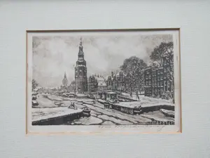 Cornelis Brandenburg - de Oude Schans in Amsterdam in de winter kopen? Bied vanaf 50!