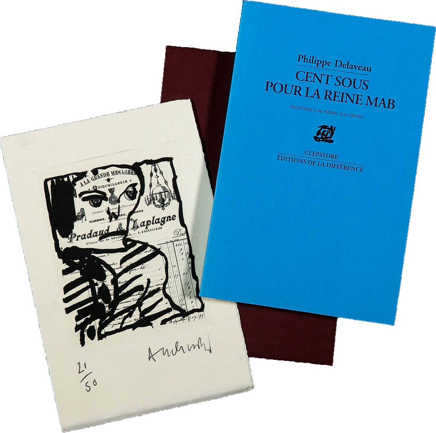 Pierre Alechinsky - en Philippe Delaveau, Ets en boek, Cent sous pour la Reine Mab kopen? Bied vanaf 1!