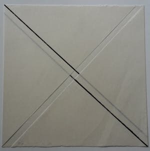 Yvonne Kracht - 4 tekeningen uit de serie Between 2 and 3 dimensions kopen? Bied vanaf 120!