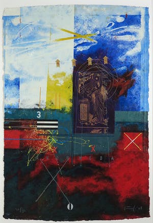 Piotr Konkel - Zeefdruk, Zonder titel II - Ingelijst (Groot) kopen? Bied vanaf 40!