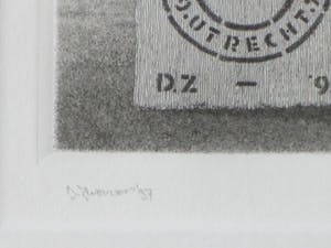 Dolf Zwerver - Meisje uit doos - Ets kopen? Bied vanaf 80!