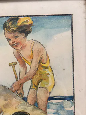 Willy Sluiter - Kinderen op het strand kopen? Bied vanaf 75!