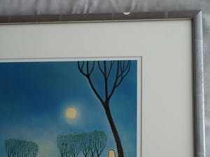 Toon Tieland - Handgesigneerde prent , “Volle Maan” - ingelijst – ca 1990 kopen? Bied vanaf 1!